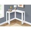 Monarch Specialties Accent Table, Console, Entryway, Narrow, Corner, Living Room, Bedroom, White Laminate, Contemporary I 3656